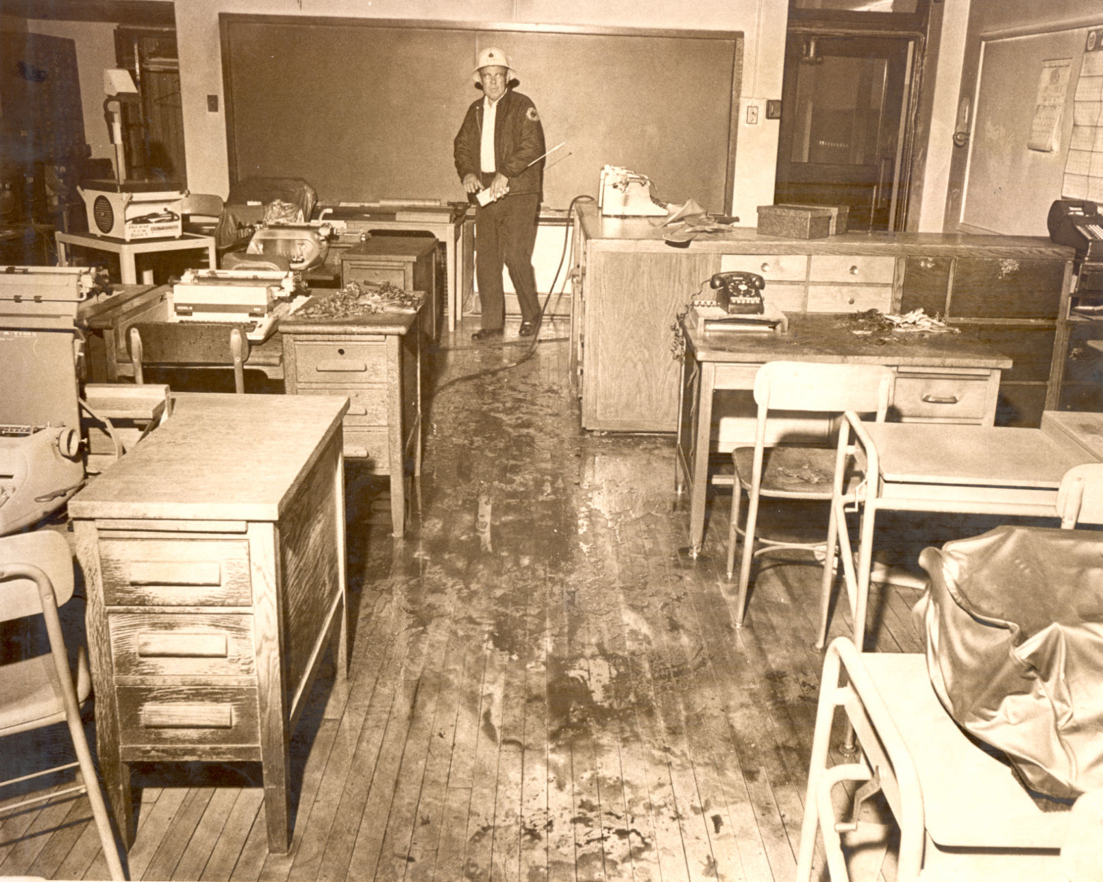 School damage: Waterloo riot of Sept. 13, 1968